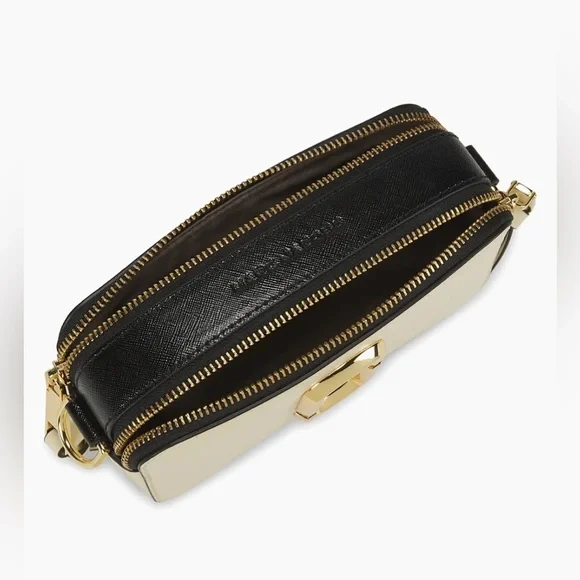 Marc Jacobs The Snapshot Bag Cream and Black Crossbody NWT - Picture 9 of 9